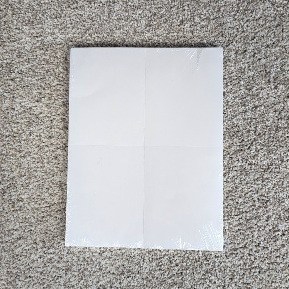 NextDayLabels 8.5" x 11" printer post‎ cards - 4.25" x 5.5" new in package